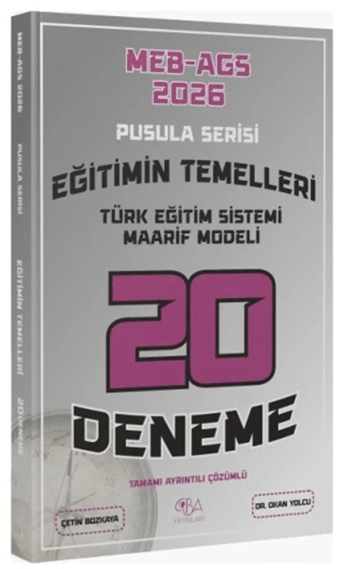 resm 2026 MEB-AGS Eğitimin Temelleri, Türk Eğitim Sistemi Maarif Modeli 20 Deneme Çözümlü Pusula Serisi