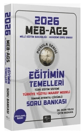 Resim 2026 MEB-AGS Eğitimin Temelleri ve Türk Eğitim Sistemi ve Maarif Modeli Soru Bankası Çözümlü Pusula Serisi
