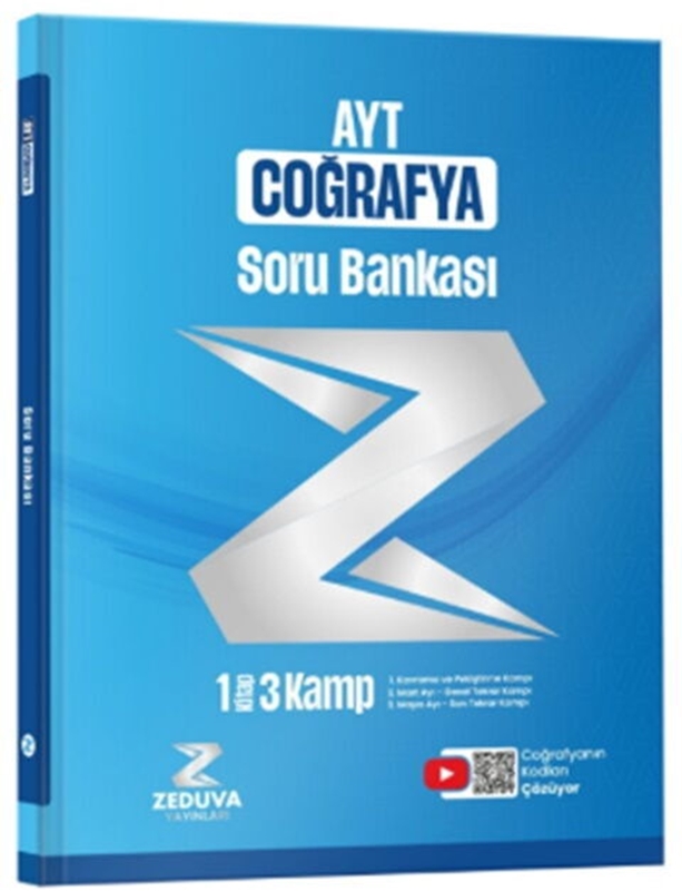 resm  Zeduva  Yayınları Ayt Coğrafya Coğrafyanın Kodları 1 Kitap 3 Kamp Soru Bankası 