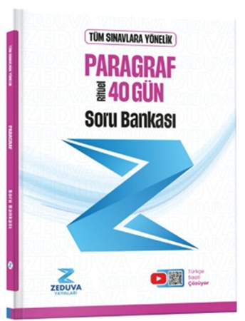 Resim  Zeduva  Yayınları Türkçe Saati 40 Gün Ritüel Paragraf Soru Bankası 