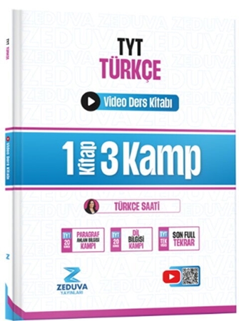 Resim  Zeduva  Yayınları Tyt Türkçe Türkçe Saati 1 Kitap 3 Kamp Video Ders Kitabı 