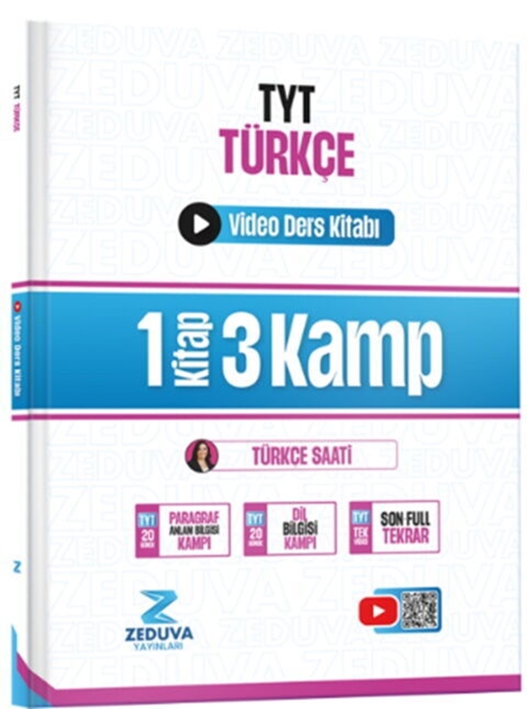 resm  Zeduva  Yayınları Tyt Türkçe Türkçe Saati 1 Kitap 3 Kamp Video Ders Kitabı 