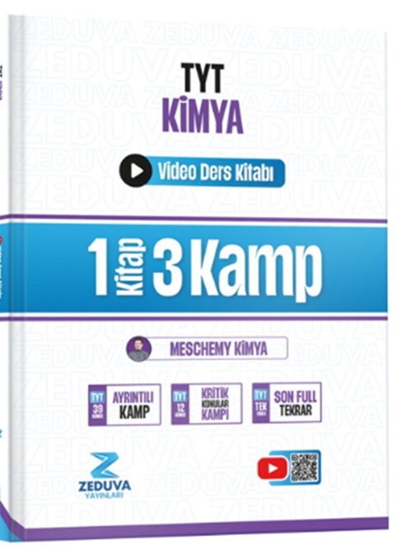 resm  Zeduva  Yayınları Tyt Kimya Meschemy 1 Kitap 3 Kamp Video Ders Kitabı 
