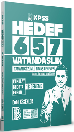 Resim 2026 KPSS Hedef 657 Vatandaşlık Tamamı Çözümlü Branş Denemesi