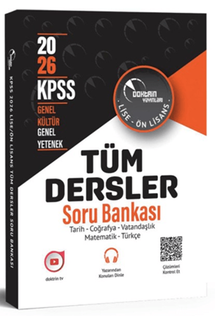 Resim 2026 KPSS Lise Önlisans Genel Kültür Yetenek Tüm Dersler Tek Kitap Soru Bankası