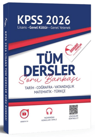 Resim 2026 KPSS Genel Kültür Yetenek Tüm Dersler Tek Kitap Soru Bankası