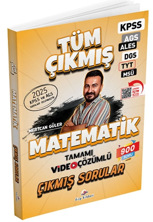 Resim 2026 KPSS MEB-AGS ALES DGS TYT MSÜ Matematik Çıkmış Sorular Mertcan Güler Dizgi Kitap