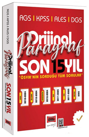 Resim 2026 KPSS AGS ALES DGS Orijinal Paragraf 15 Yıl Çıkmış Sorular