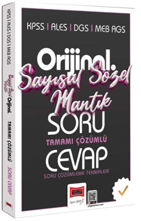 Resim KPSS ALES DGS MEB-AGS Orijinal Sayısal-Sözel Mantık Tamamı Çözümlü Soru Cevap Kitabı