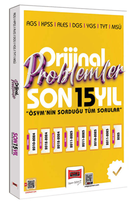 resm 2026 KPSS AGS ALES DGS YGS TYT MSÜ Orijinal Problemler Son 15 Yıl Çıkmış Sorular