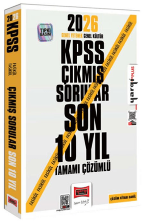 Resim 2026 KPSS GK-GY Tüm Dersler Tamamı Çözümlü Son 10 Yıl Çıkmış Sorular