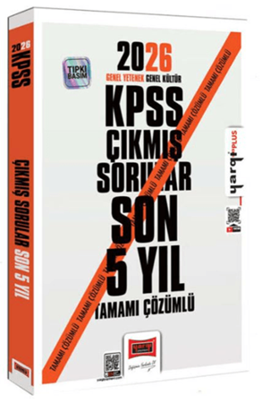 Resim 2026 KPSS GK-GY Tüm Dersler Tamamı Çözümlü Son 5 Yıl Çıkmış Sorular