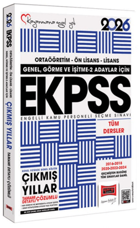 Resim 2026 Genel Görme ve İşitme 2 Adaylar İçin EKPSS GK-GY Tüm Dersler (2016-2024) Çıkmış Sorular Kitabı