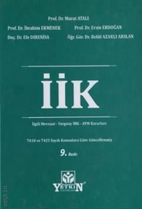 resm İcra Ve İflas Kanunu Ve İlgili Mevzuat - Yetkin Yayınları