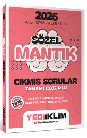 Resim 2026 AGS KPSS ALES DGS Sözel Mantık Tamamı Çözümlü Çıkmış Sorular