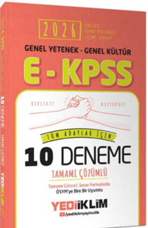 Resim 2026 EKPSS Genel Yetenek Genel Kültür Tüm Adaylar İçin Tamamı Çözümlü 10 Deneme