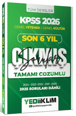 Resim 2026 KPSS Genel Yetenek Genel Kültür Son 6 Yıl Tamamı Çözümlü Çıkmış Sorular