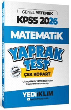 Resim 2026 KPSS Genel Yetenek Matematik Çek Kopart Yaprak Test