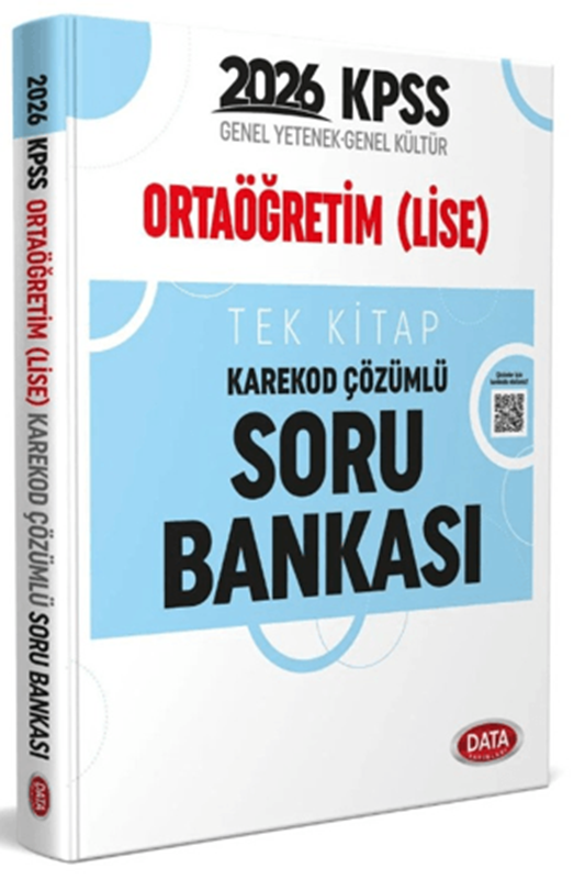 resm KPSS Ortaöğretim (Lise) Tek Kitap Karekod Çözümlü Soru Bankası