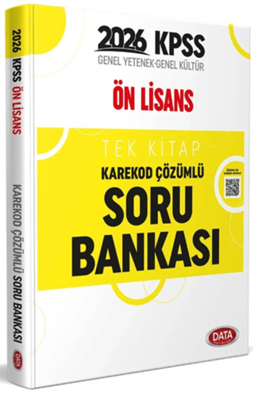 resm KPSS Önlisans Tek Kitap Karekod Çözümlü Soru Bankası