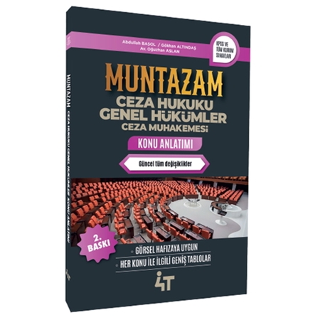 Resim Muntazam Ceza Hukuku Genel Hükümler Ceza Muhakemesi Konu Anlatımı 4T Yayınları 2025