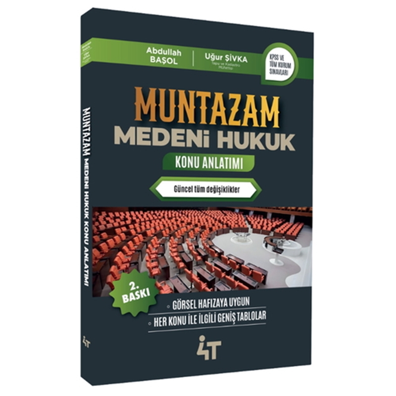 resm Muntazam Medeni Hukuk Konu Anlatımı 4T Yayınları 2025