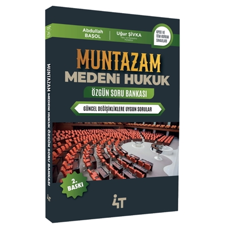 Resim Muntazam Medeni Hukuk Özgün Soru Bankası 4T Yayınları 2025
