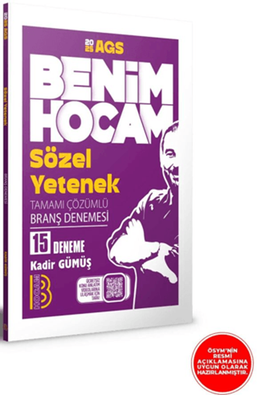 resm 2025 AGS Sözel Yetenek Tamamı Çözümlü 15 Branş Deneme