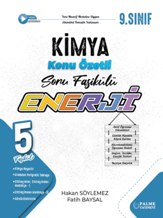 Resim Palme 9. Sınıf Enerji Kimya Konu Özetli Soru Fasikülleri (5 Fasikül)