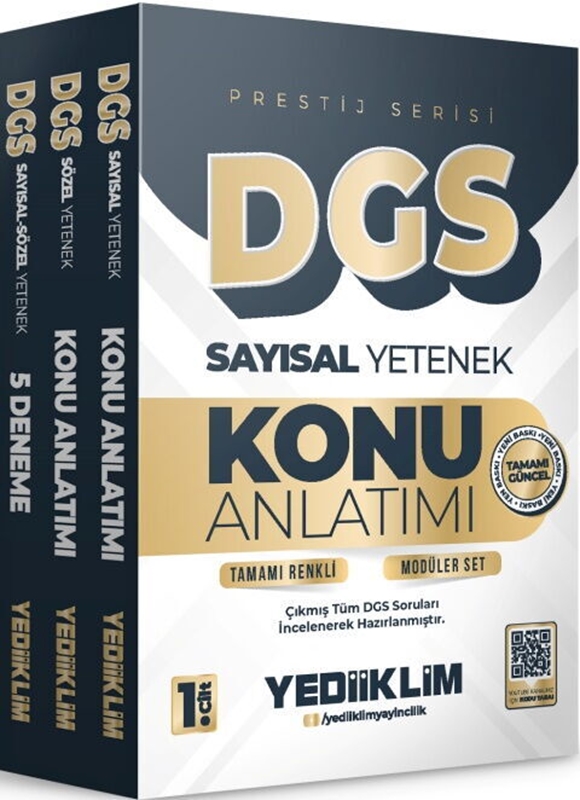 resm 2026 Prestij Serisi Dgs Tamamı Renkli Konu Anlatımlı Modüler Set - Yediiklim Yayınları