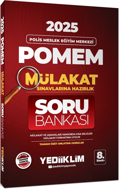 resm Pomem Mülakat Sınavına Hazırlık Soru Bankası - Yediiklim Yayınları