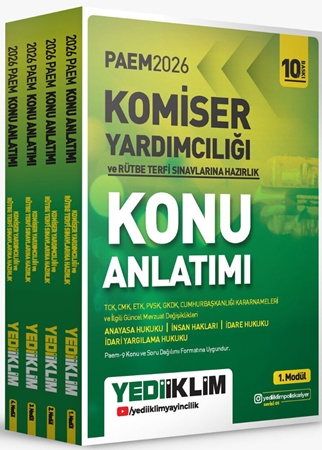Resim Paem Rütbe Terfi Sınavına Hazırlık Konu Anlatım Seti - Yediiklim Yayınları