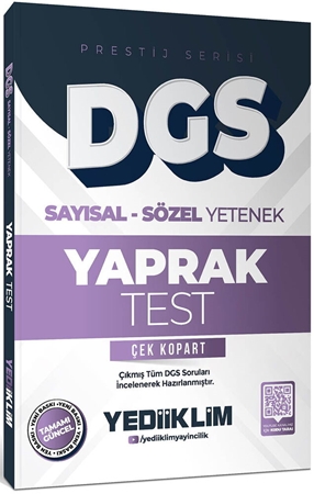 Resim Dgs Prestij Serisi Sayısal Sözel Yetenel Yaprak Test - Yediiklim Yayınları