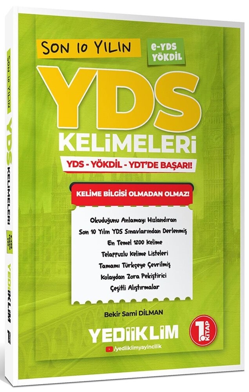 resm Yds Yökdil Son 10 Yılın Yds Kelimeleri - Yediiklim Yayınları