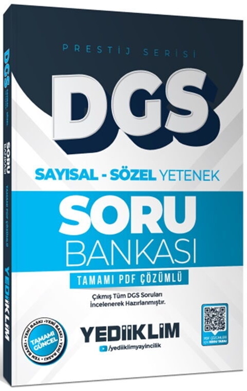 resm Dgs Prestij Serisi Sayısal Sözel Yetenek Tamamı Pdf Çözümlü Soru Bankası - Yediiklim Yayın