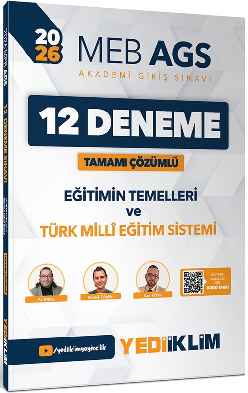 resm Meb Ags Eğitimin Temelleri Ve Türk Milli Eğitim Sistemi Çözümlü 12 Deneme - Yediiklim
