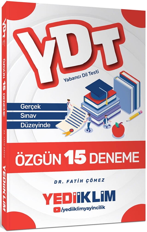 resm Ydt 15 Özgün Deneme - Yediiklim Yayınları 