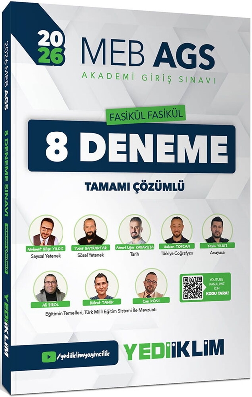 resm Meb Ags Fasikül Fasikül 8 Deneme Sınavı - Yediiklim Yayınları