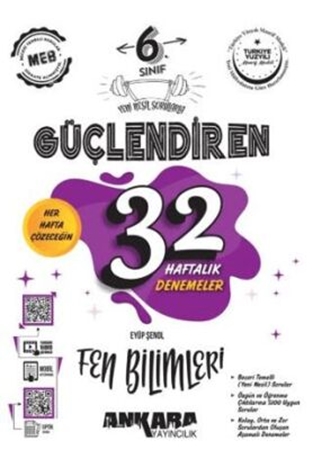 Resim 6. Sınıf Güçlendiren 32 Haftalık Fen Bilimleri Kazanım Denemeleri