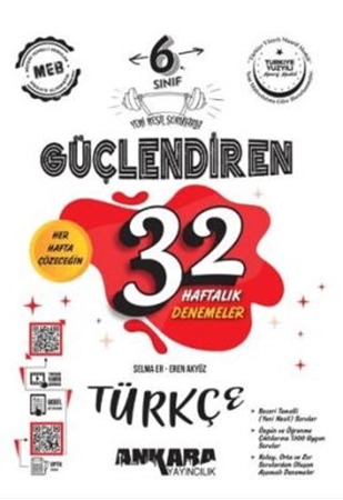 Resim 6. Sınıf Güçlendiren 32 Haftalık Türkçe Kazanım Denemeleri
