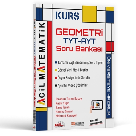 Resim Acil Yayınları TYT AYT Geometri KURS Soru Bankası