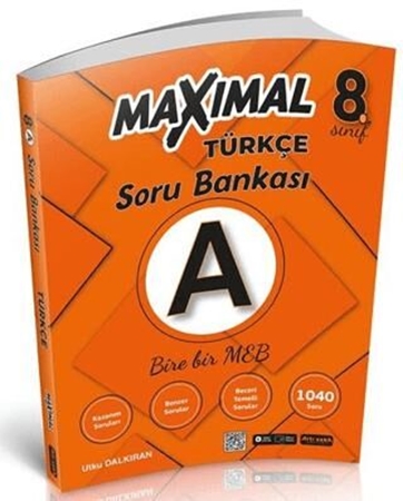 Resim 8. Sınıf Türkçe A Maximal Bire Bir MEB Soru Bankası