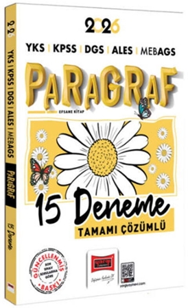 Resim 2026 YKS KPSS DGS ALES MEB-AGS Papatya Serisi Paragraf Tamamı Çözümlü 15 Deneme Yargı Yayınları