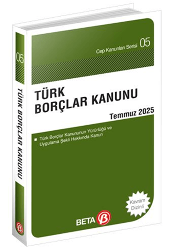resm Türk Borçlar Kanunu Temmuz 2025
