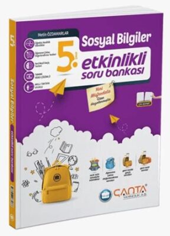 resm Çanta Yayınları 5. Sınıf Sosyal Bilgiler Etkinlikli Soru Bankası