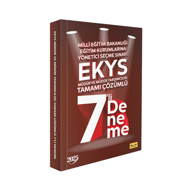 resm Meb Eğitim Kurumlarına Yönetici Seçme Sınavı Ekys Tamamı Çözümlü 7 Deneme Makro Kitap