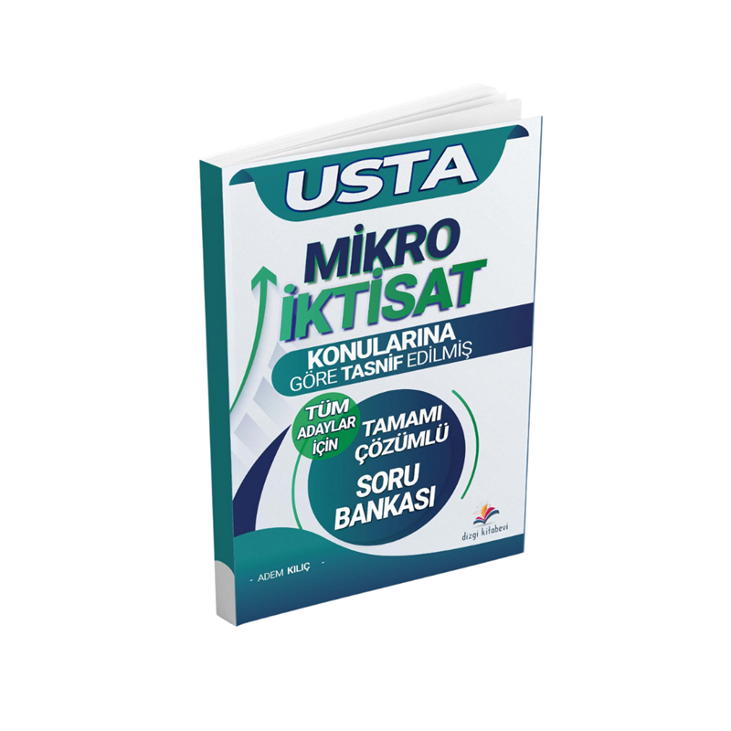 resm Dizgi Kitap Tüm Adaylar İçin Usta Mikro İktisat Konularına Göre Tasnif Edilmiş Tamamı Çözümlü Soru Bankası Adem Kılıç