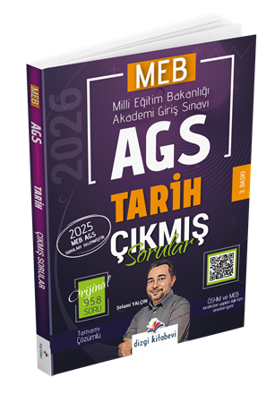 Resim Dizgi Kitap 2026 MEB AGS Tamamı Video Çözümlü Tarih Çıkmış Sorular 3. Baskı Selami Yalçın