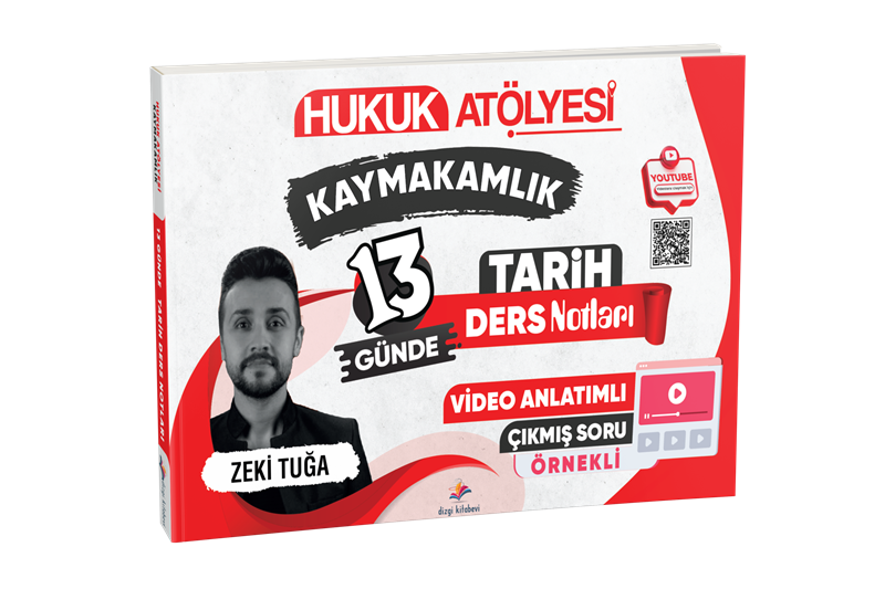 resm Dizgi Kitap Hukuk Atölyesi Kaymakamlık Çıkmış Soru Örnekli 13 Günde Tarih Ders Notları Zeki Tuğa