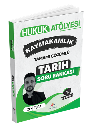 Resim Dizgi Kitap Hukuk Atölyesi Kaymakamlık Tamamı Çözümlü Tarih Soru Bankası Zeki Tuğa